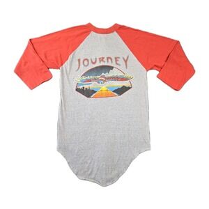 Vintage Journey "Live at Freedom Hill" 1980‎ Raglan Shirt Fits Men's S/XS Single